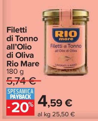 Filetti di Tonno all’Olio di Oliva Rio Mare