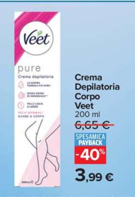 Crema Depilatoria Corpo Veet