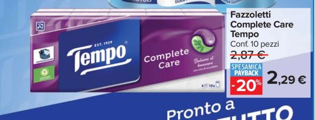 Fazzoletti Complete Care Tempo
