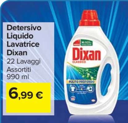 Dixan Detersivo Liquido Lavatrice
