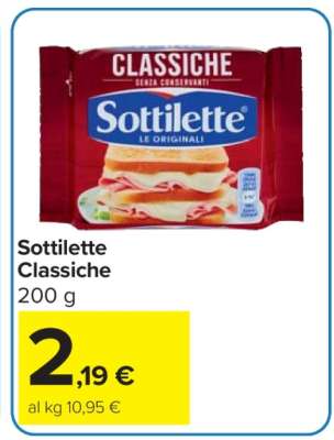 Sottilette Classiche