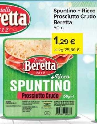 Spuntino + Ricco Prosciutto Crudo Beretta