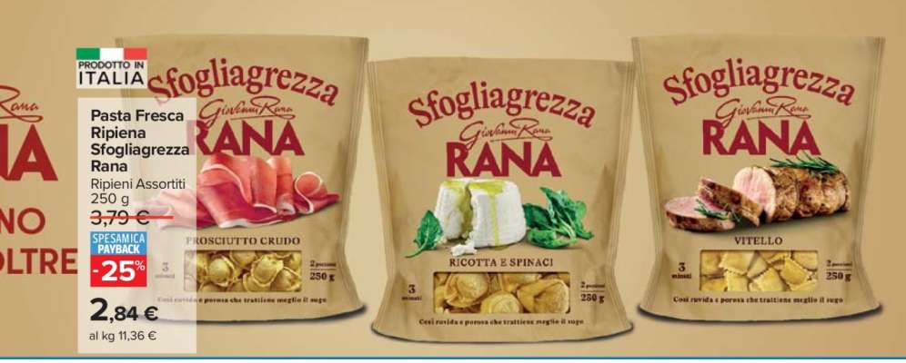 Pasta Fresca Ripiena Sfogliagrezza Rana