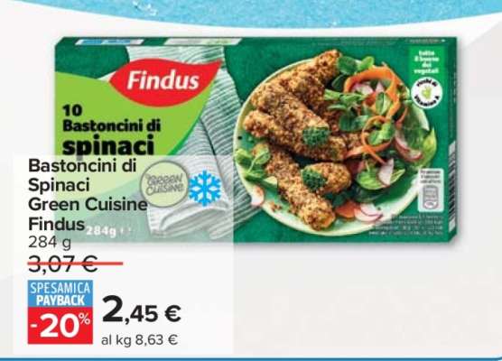 Bastoncini di Spinaci Green Cuisine Findus