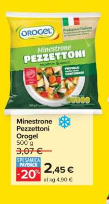 Minestrone Pezzettoni Orogel