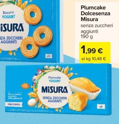 Plumcake Dolcesenza Misura
