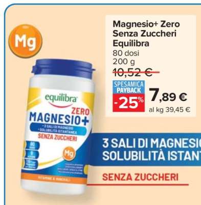 Magnesio+ Zero Senza Zuccheri Equilibra