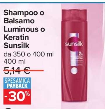 Shampoo o Balsamo Luminous o Keratin Sunsilk