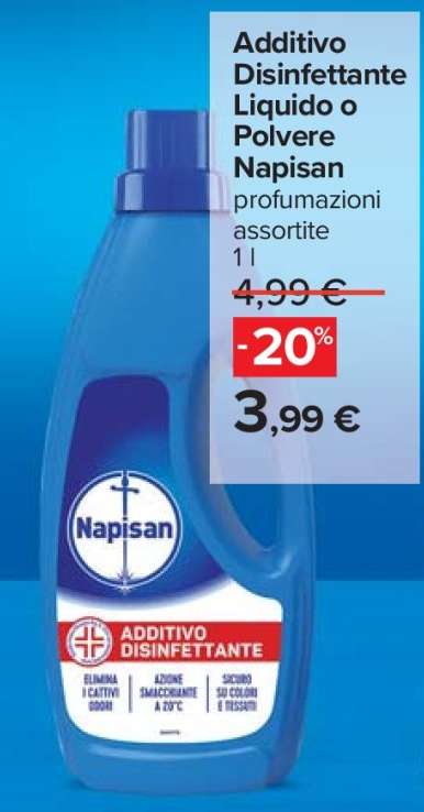 Additivo Disinfettante Liquido o Polvere Napisan