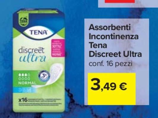 Assorbenti Incontinenza Tena Discreet Ultra