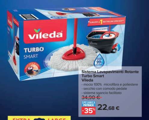 Sistema Lavapavimenti Rotante Turbo Smart