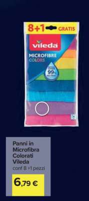 Panni in Microfibra Colorati Vileda