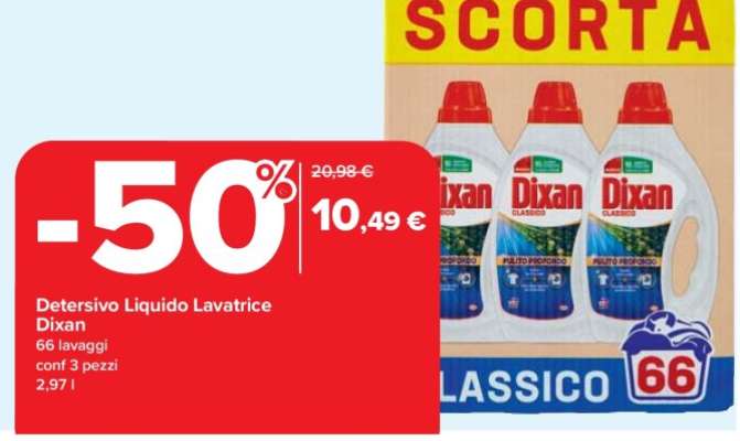 Detersivo Liquido Lavatrice Dixan