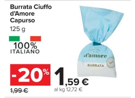 Burrata Ciuffo d’Amore Capurso