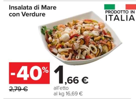 Insalata di mare con verdure