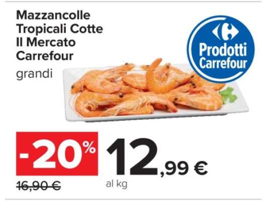 Mazzancolle Tropicali Cotte Il Mercato Carrefour