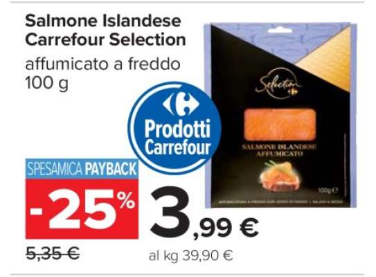 Salmone Islandese Carrefour Selection