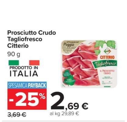 Prosciutto Crudo Tagliofresco Citterio