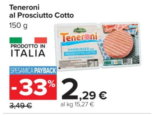 Teneroni al Prosciutto Cotto