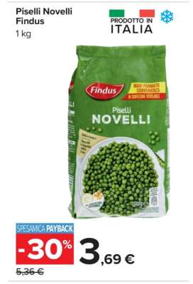 Piselli Novelli Findus