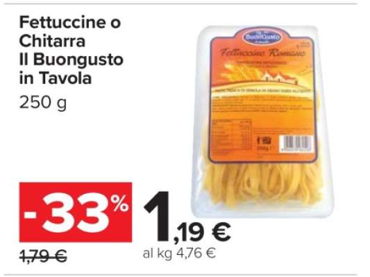 Fettuccine o Chitarra Il Buongusto in Tavola