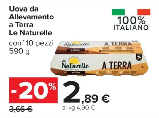 Uova da Allevamento a Terra Le Naturelle
