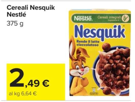 Cereali Nesquik Nestlé
