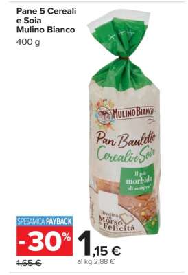 Pane 5 Cereali e Soia Mulino Bianco