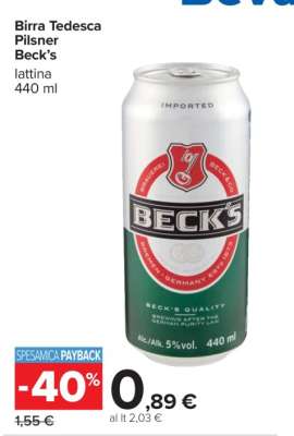 Birra Tedesca Pilsner Beck’s