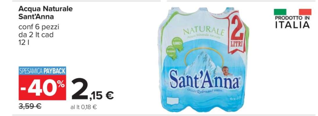 Acqua Naturale Sant'Anna