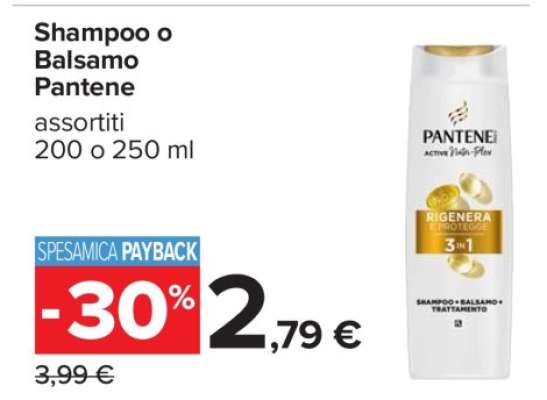Shampoo o Balsamo Pantene