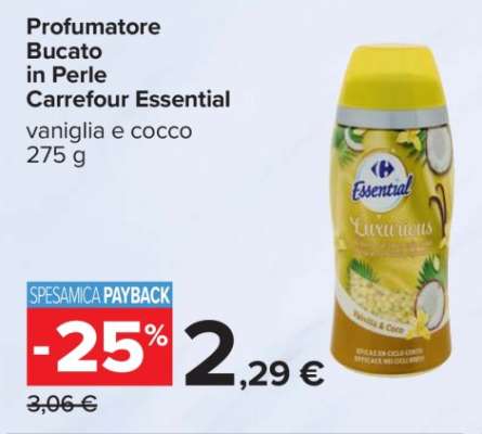 Profumatore Bucato in Perle Carrefour Essential