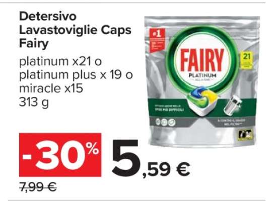 Detersivo Lavastoviglie Caps Fairy