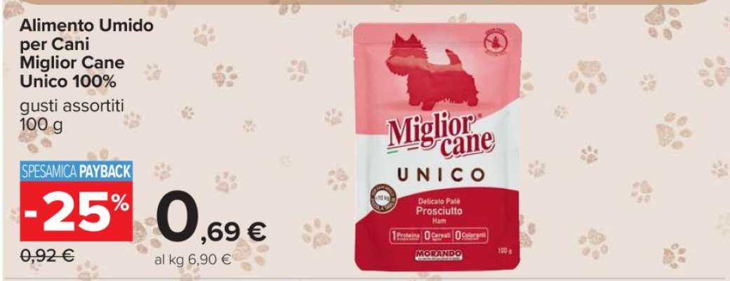 Alimento Umido per Cani Miglior Cane Unico 100%