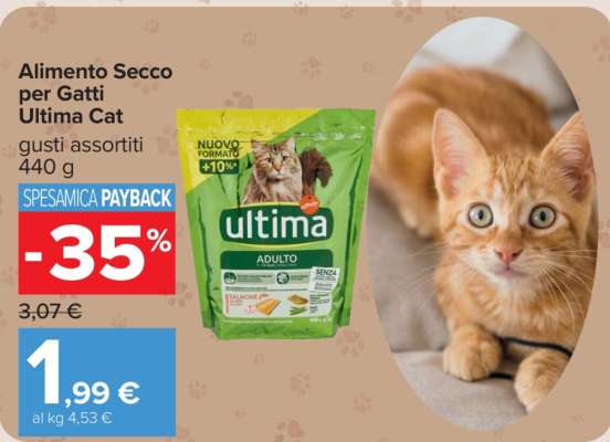 Alimento Secco per Gatti Ultima Cat