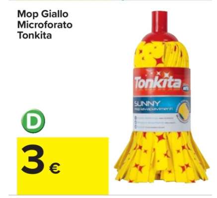 Mop Giallo Microforato Tonkita