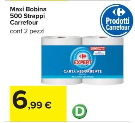 Maxi Bobina 500 Strappi Carrefour