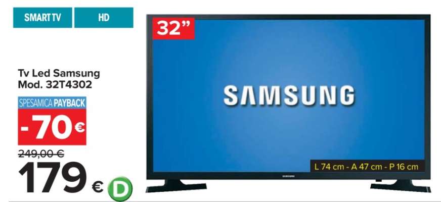 Tv Led Samsung Mod. 32T4302