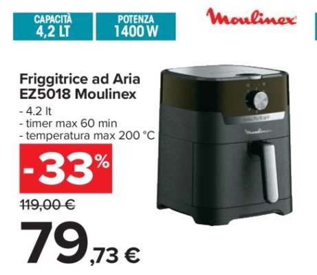 Friggitrice ad Aria EZ5018 Moulinex