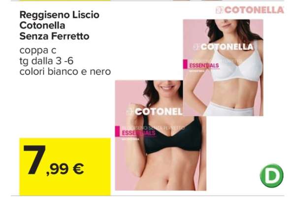 Reggiseno Liscio Cotonella Senza Ferretto