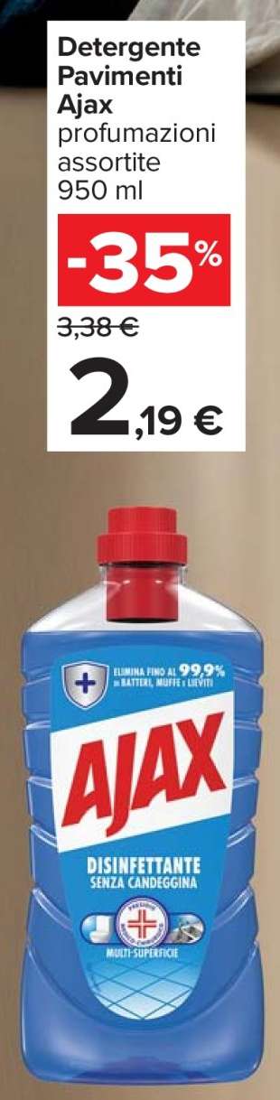 Detergente pavimenti Ajax