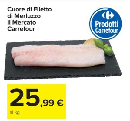 Cuore di Filetto di Merluzzo Il Mercato Carrefour