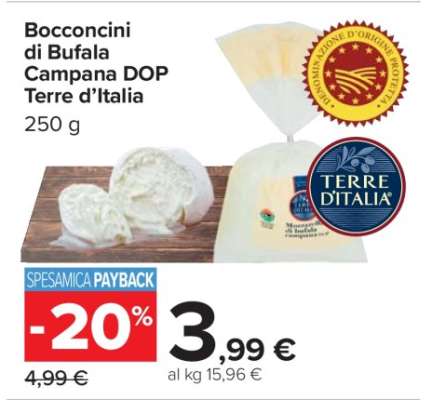 Bocconcini di Bufala Campana DOP Terre d’Italia