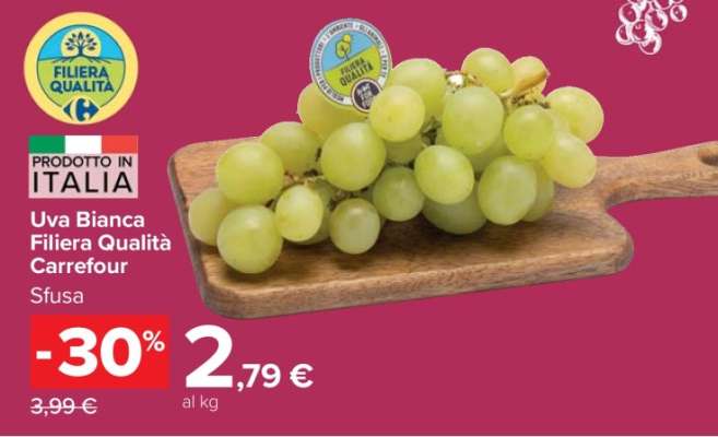 Uva Bianca Filiera Qualità Carrefour