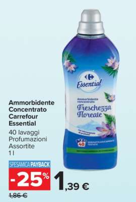 Ammorbidente Concentrato Carrefour Essential