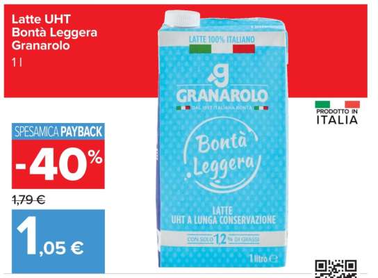 LATTE UHT BONTÀ LEGGERA GRANAROLO