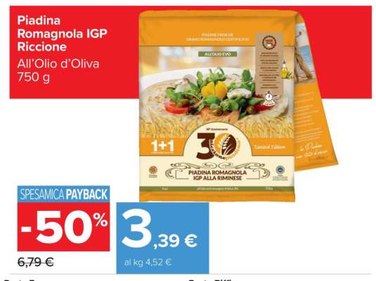 Piadina Romagnola IGP Riccione