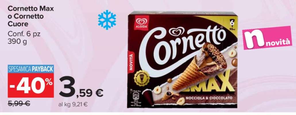 Cornetto Max o Cornetto Cuore