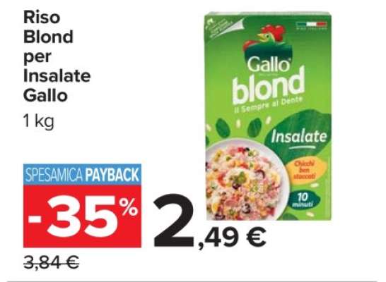 Riso Blond per Insalate Gallo