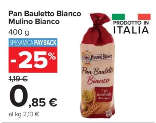 Pan Bauletto Bianco Mulino Bianco